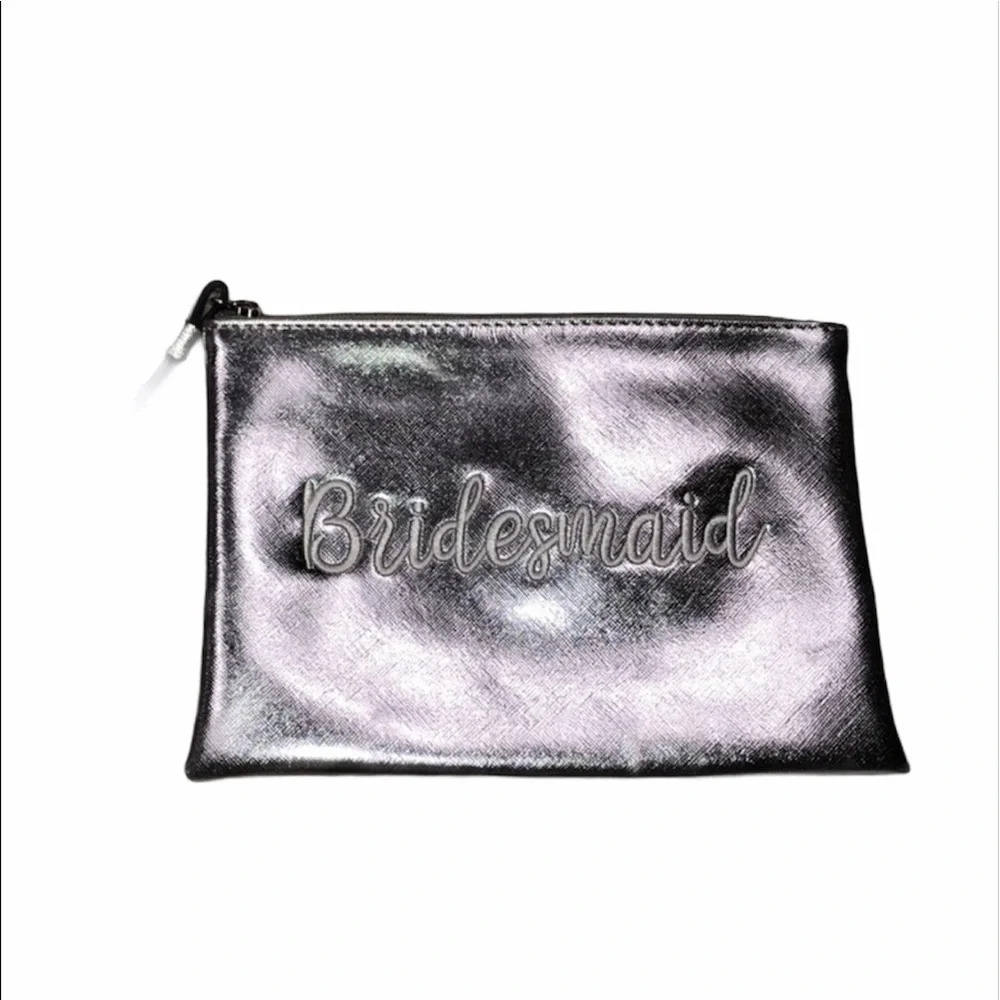 Vie & Rose small silver bridesmaid clutch